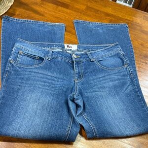 SO Women's Classic Blue boot cut flare Leg Jeans